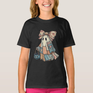 Cute Patchwork Ghost T-Shirt