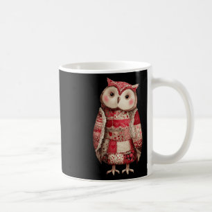 Cute Patchwork Owl Quilting Lover Valentine Coffee Mug