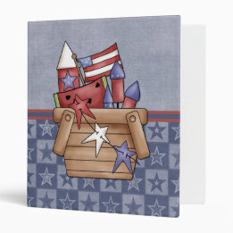Cute Patriotic Country 4th of July Recipe Binder