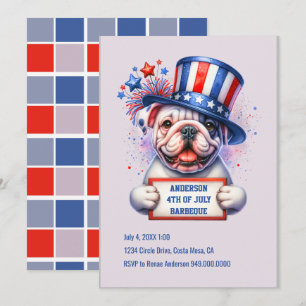 Cute Patriotic Party Invitation
