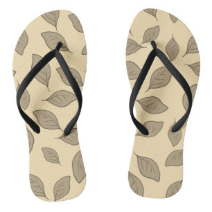Cute pattern leaves  mug wrapping paper jandals