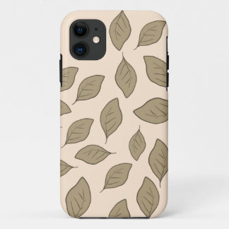 Cute pattern leaves throw pillow Case-Mate iPhone case