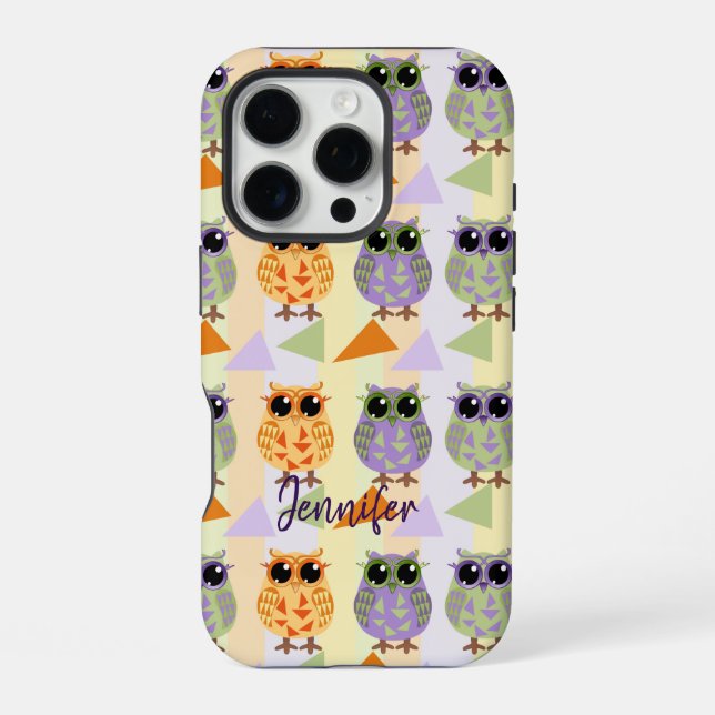 Cute Pattern Owls Case-Mate Iphone 16 case (Back)