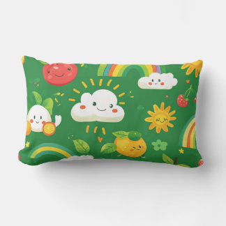 cute pattern theme lumbar cushion