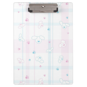 Cute pattern with dogs clipboard