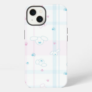 Cute pattern with dogs iPhone 13 case