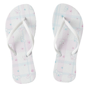 Cute pattern with dogs jandals