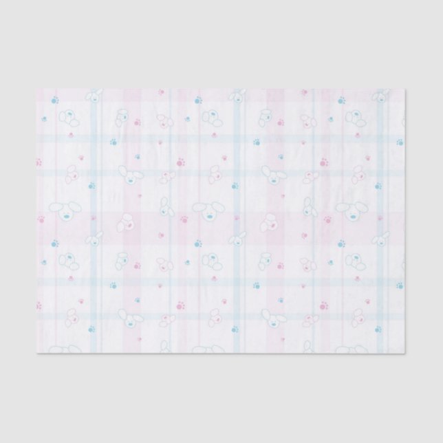 Cute pattern with dogs tissue paper (Front)