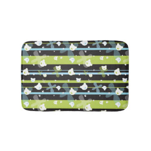 Cute pattern with little bears bath mat