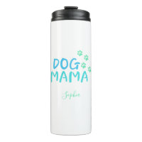 Cute Paw and Dog MAMA Typography   Two-Tone Coffee