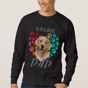 Cute paw Heart golden Dog Puppy Pet Animal party Sweatshirt