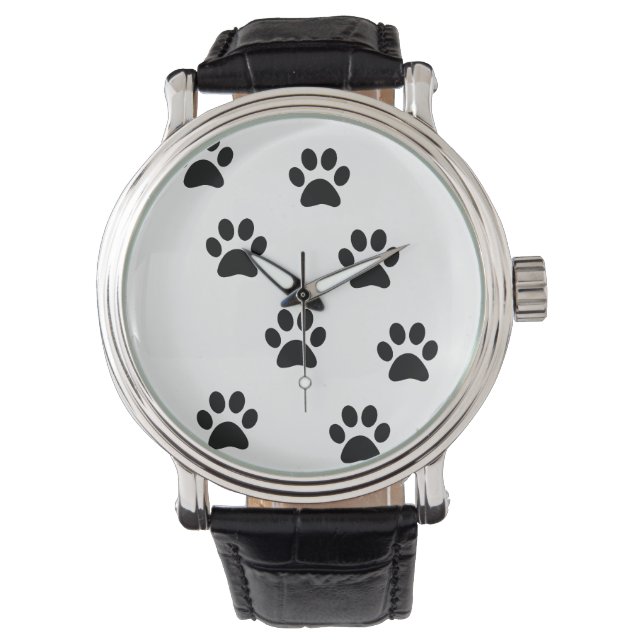 Cute Paw Pattern Wrist Watch (Front)