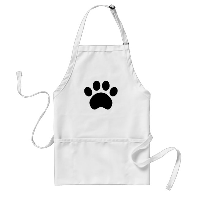 Cute Paw Print Kitchen Apron (Front)