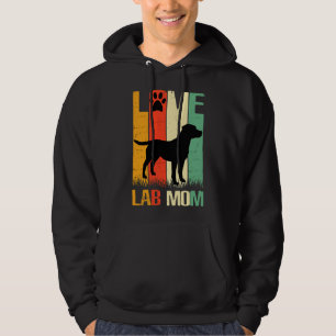 Cute Paw Print Labrador Retriever Lab Dog Dad Mom Hoodie