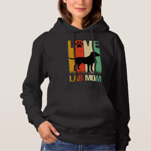 Cute Paw Print Labrador Retriever Lab Dog Dad Mom Hoodie