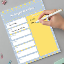 Cute Paw Print | Meal Planner 