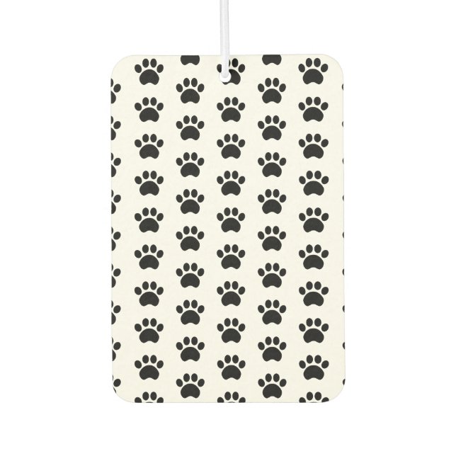 Cute Paw Print Pattern Car Air Freshener (Front)