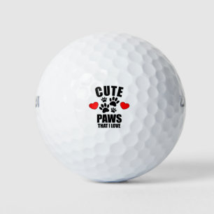 Cute Paws That I Love Golf Balls