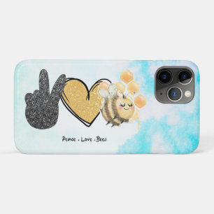 Cute Peace Love Bees  Case-Mate iPhone Case