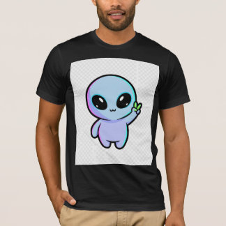 Cute Peace Sign Alien T-Shirt