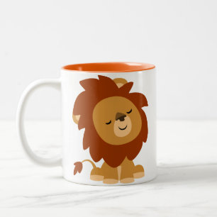 Cute Peaceful Cartoon Lion Mug