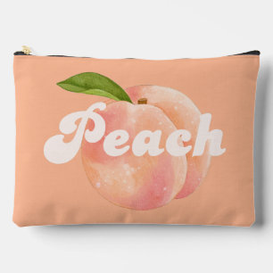 Cute Peach Accessory Pouch