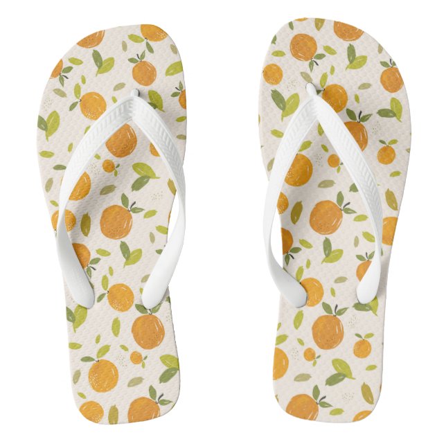 Cute Peach Fruit Pattern Jandals (Footbed)