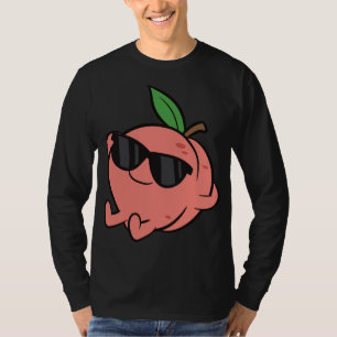 Cute Peach Fruit Relaxing Lazy Peach T-Shirt