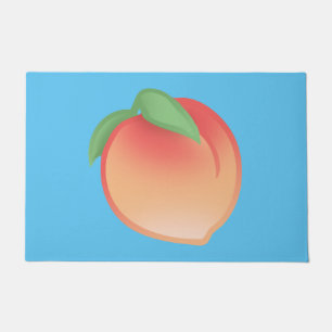 Cute Peach Graphic Doormat