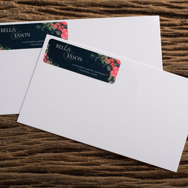 Cute Peach Orange Grey Floral Script Wedding (Cute Peach Orange Gray Floral Script Wedding Label)