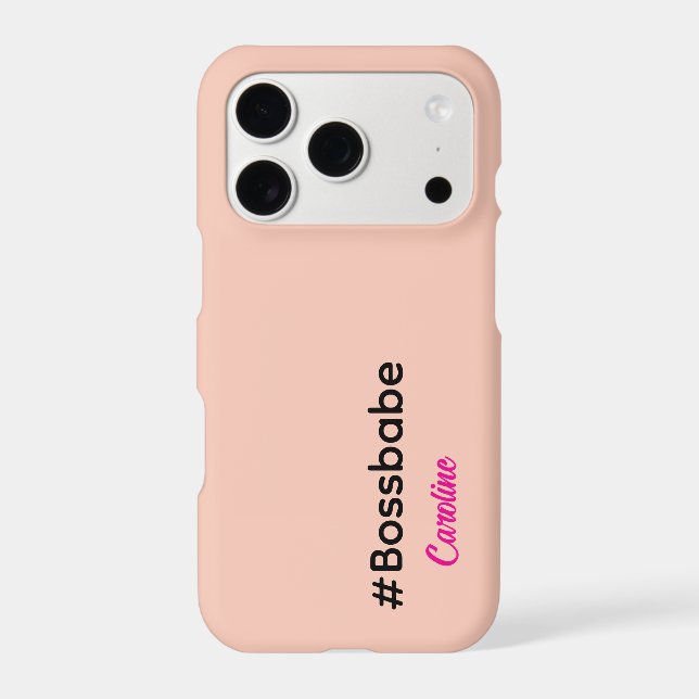 Cute Peach Personalised Name  (Back)