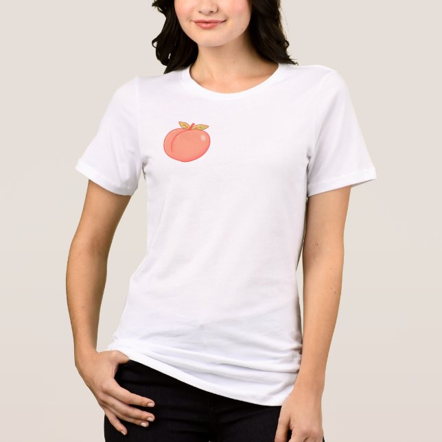Cute Peach Tri-Blend Shirt (Front)