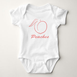 Cute, Peaches Baby Bodysuit , One-Piece