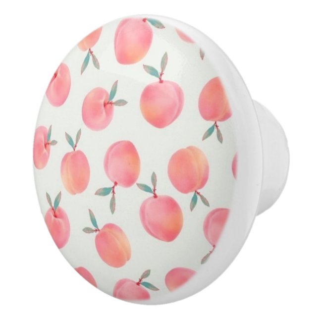 Cute Peaches Pattern Design Ceramic Knob (Right)