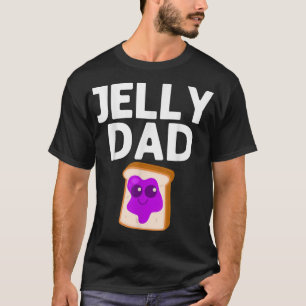 Cute Peanut Butter And Jelly Art Dad Men Matching  T-Shirt
