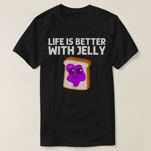 Cute Peanut Butter And Jelly Art Men Women Matchin T-Shirt (Design Front)