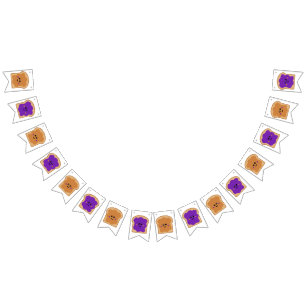 Cute Peanut Butter and Jelly Bread Bunting