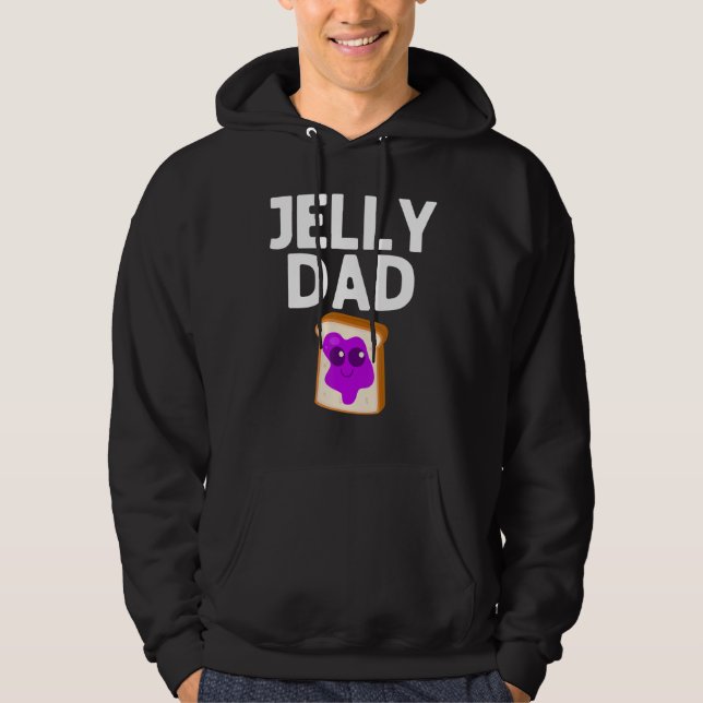 Cute Peanut Butter And Jelly Dad Men Matching Bff Hoodie (Front)