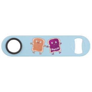 Cute peanut butter and jelly sandwich cartoon