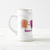 Cute peanut butter and jelly sandwich cartoon