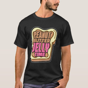 Cute Peanut Butter Jelly Time Pbj Food Men T-Shirt
