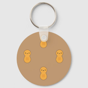 Cute Peanut Pattern Key Ring