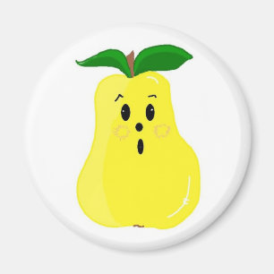 Cute Pear Face Magnet