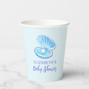 Cute Pearl Boy Baby Shower  Paper Cups