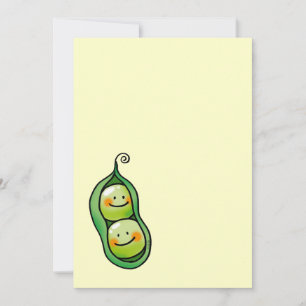 Cute Peas in a Pod Card – Hand Drawn