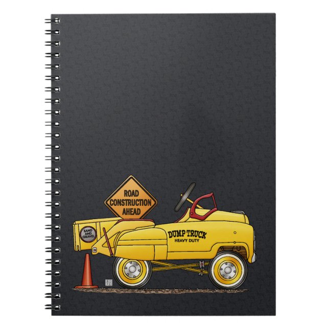 Cute Peddle Truck Peddle Car Spiral Notebook (Front)