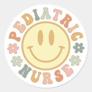Cute Pediatric Nurse Gift   Peds Nursing Classic Round Sticker