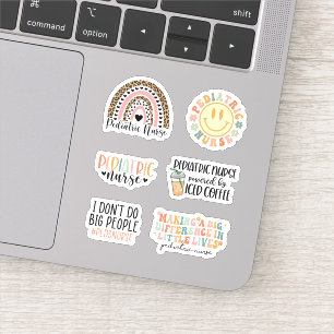 Cute Pediatric Nurse Sticker Pack, Peds Nursing
