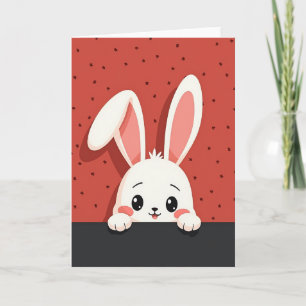 Cute Peek A Boo Animal Card