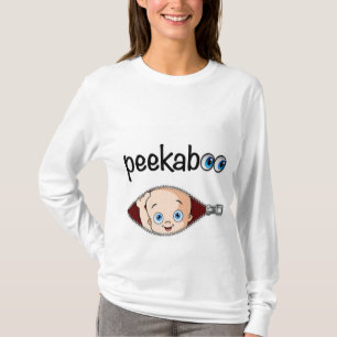 "Cute PEEK-A-BOO Baby" MATERNITY SHIRT